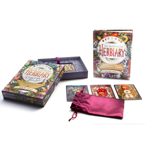 The Illustrated Herbiary Collectible Box Set (36 large gilt-edged oracle cards) - Picture 10 of 10